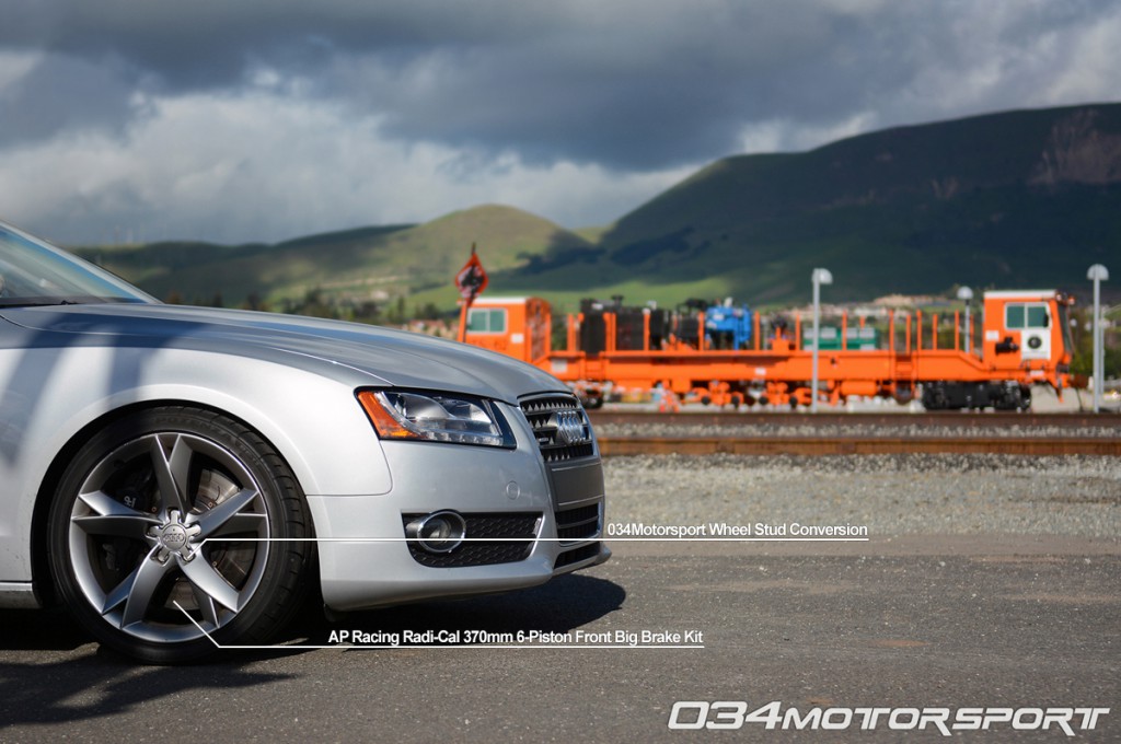 Tuned B8 Audi A5 2.0 TFSI Featuring AP Racing Big Brake Upgrade & 034Motorsport Wheel Stud Conversion