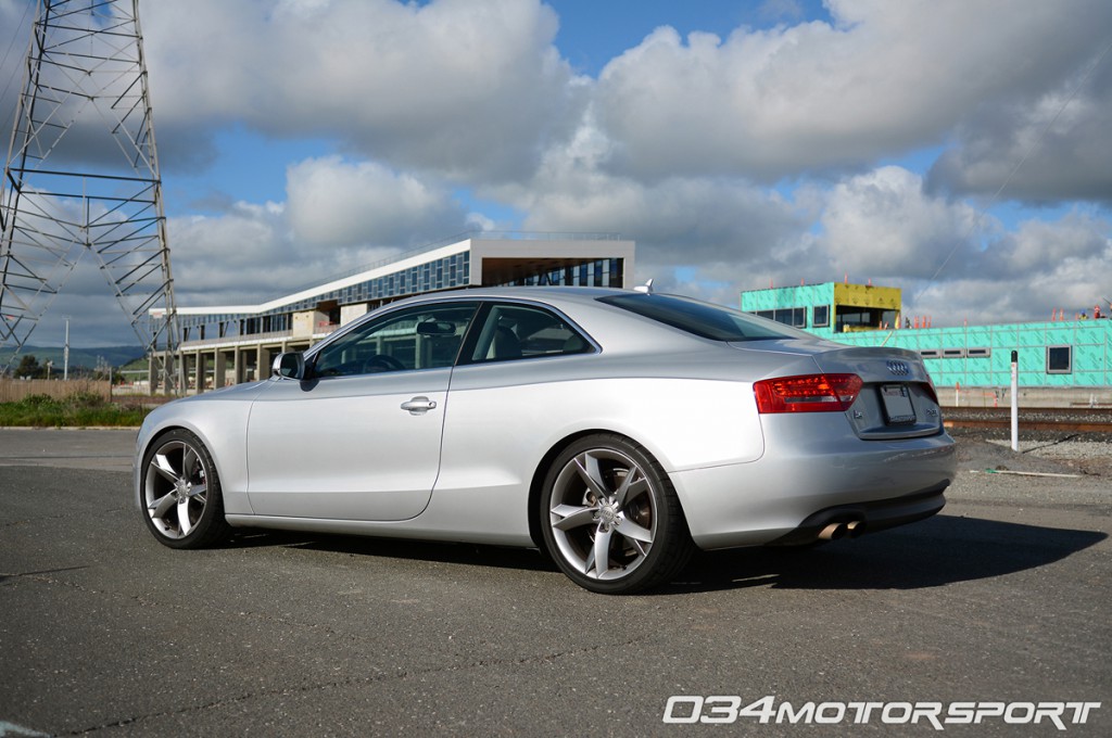 Tuned B8 Audi A5 2.0 TFSI with K04 Turbocharger Upgrade Lowered on H&R Street Sport Springs