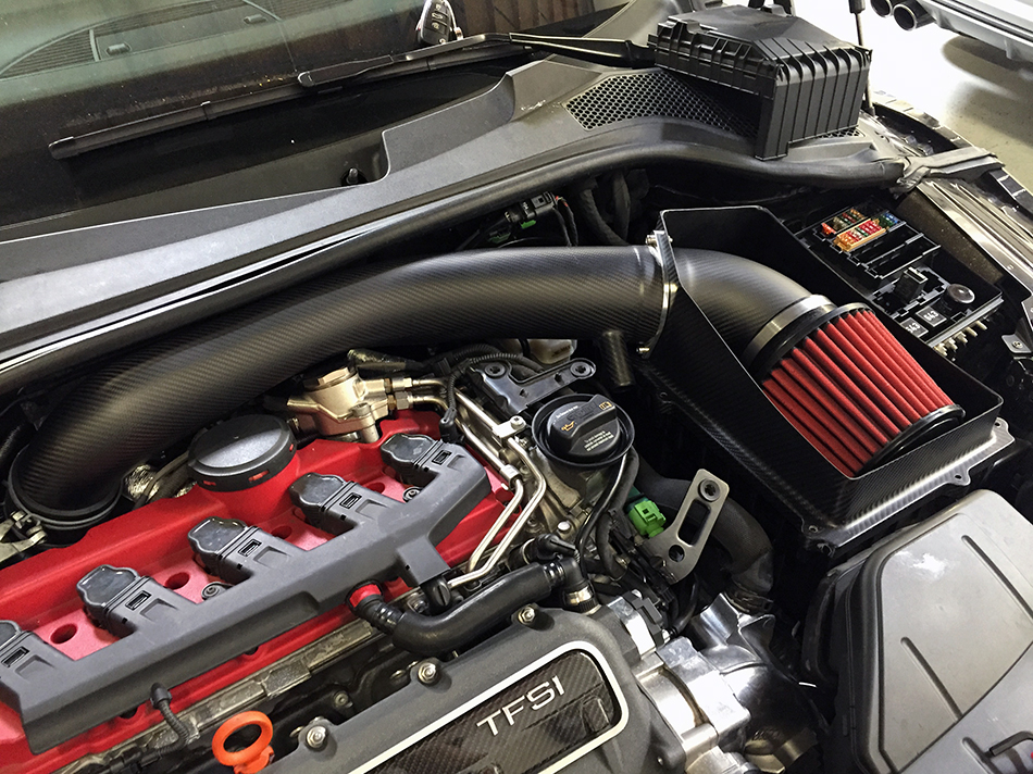 Audi TT RS Cold Air Intake Matte Carbon Fiber Prototype