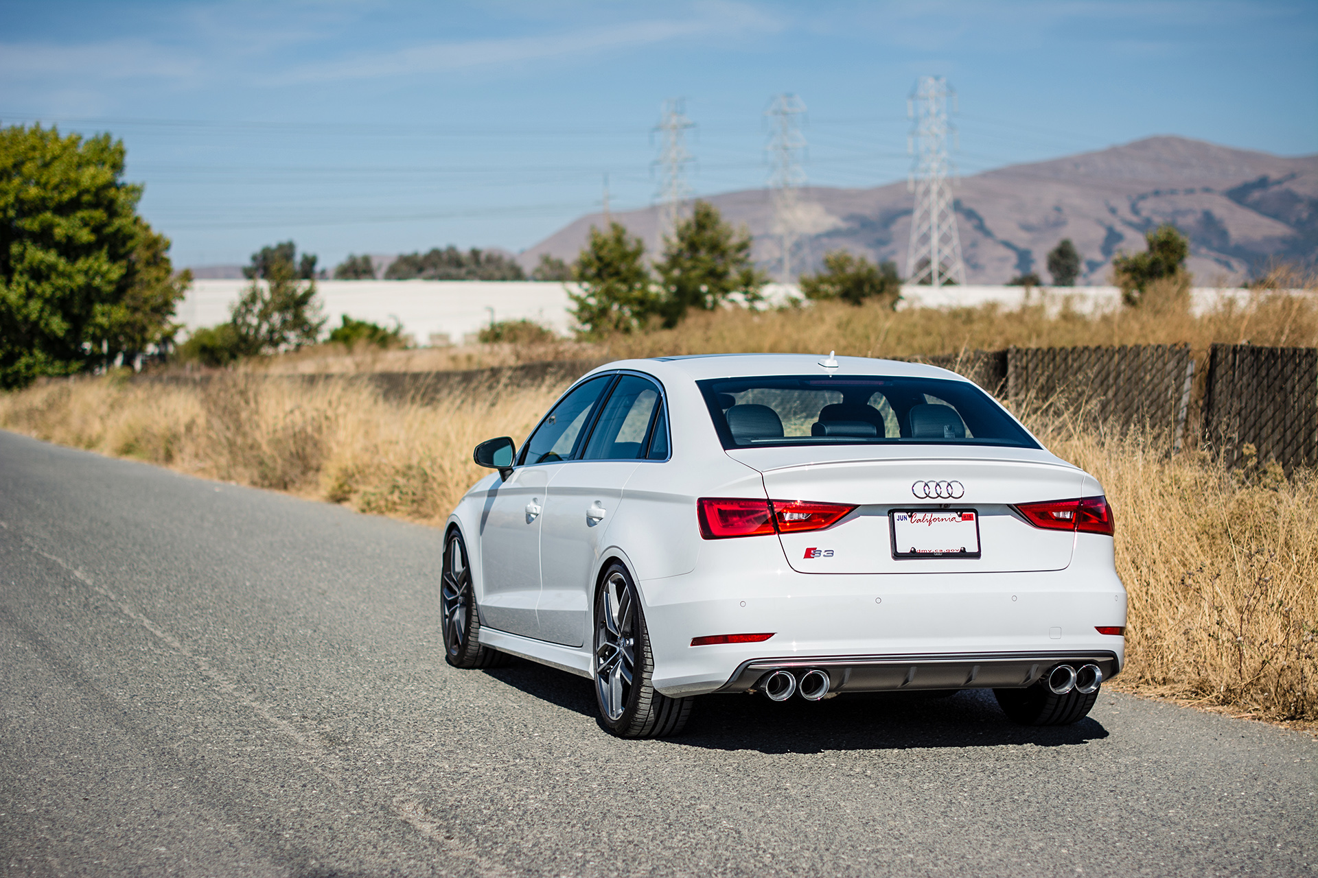 Glacier White Metallic Audi S3 Suspension Upgrades & Performance