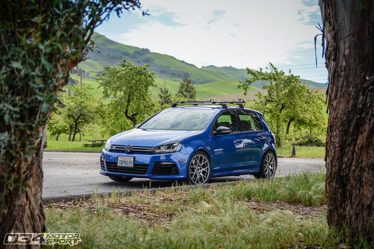 Rising Blue Mk6 Golf R 4 Door on VMR Wheels