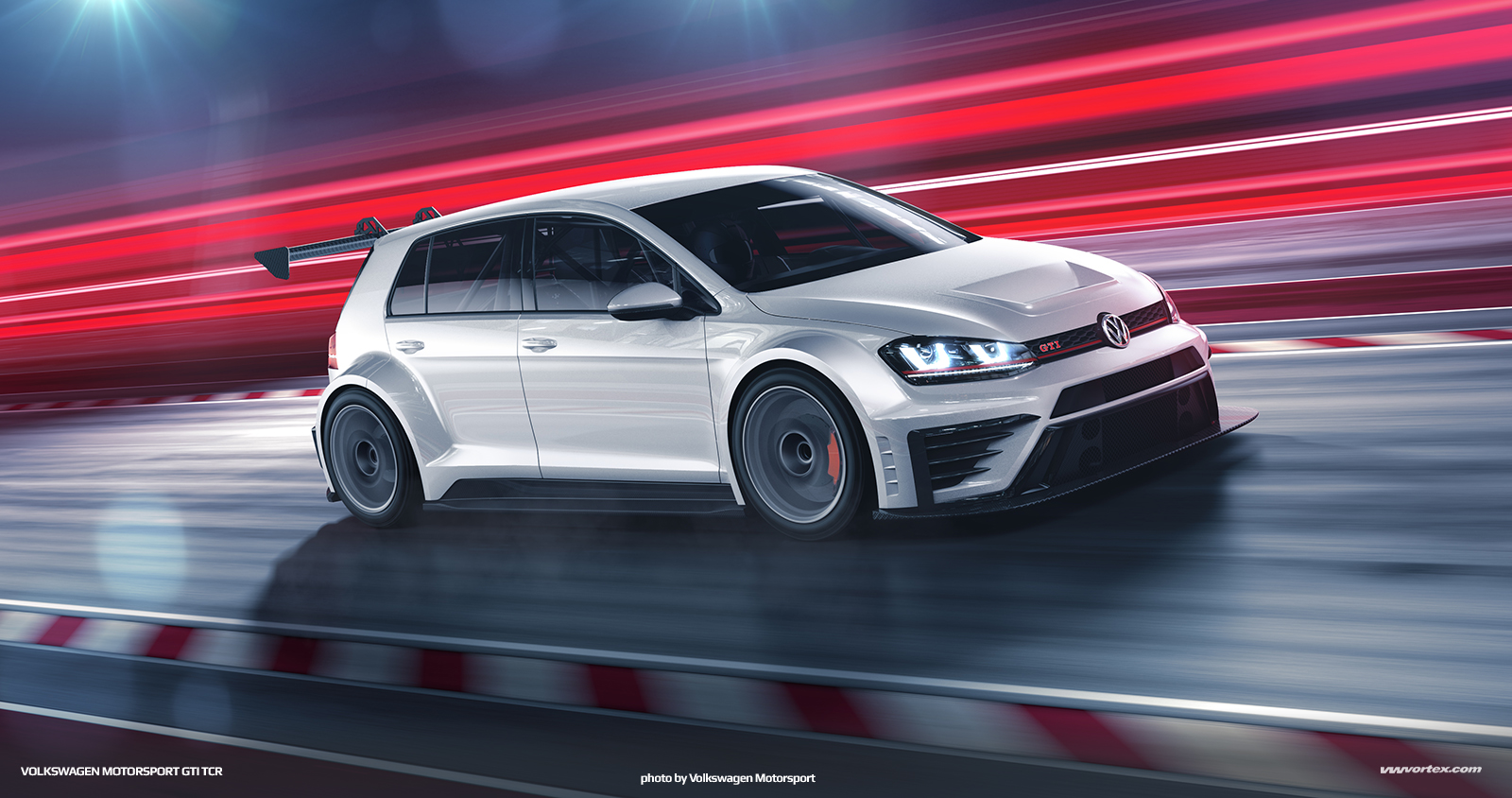 Mk7 VW Motorsport Golf GTI TCR Race Car Render