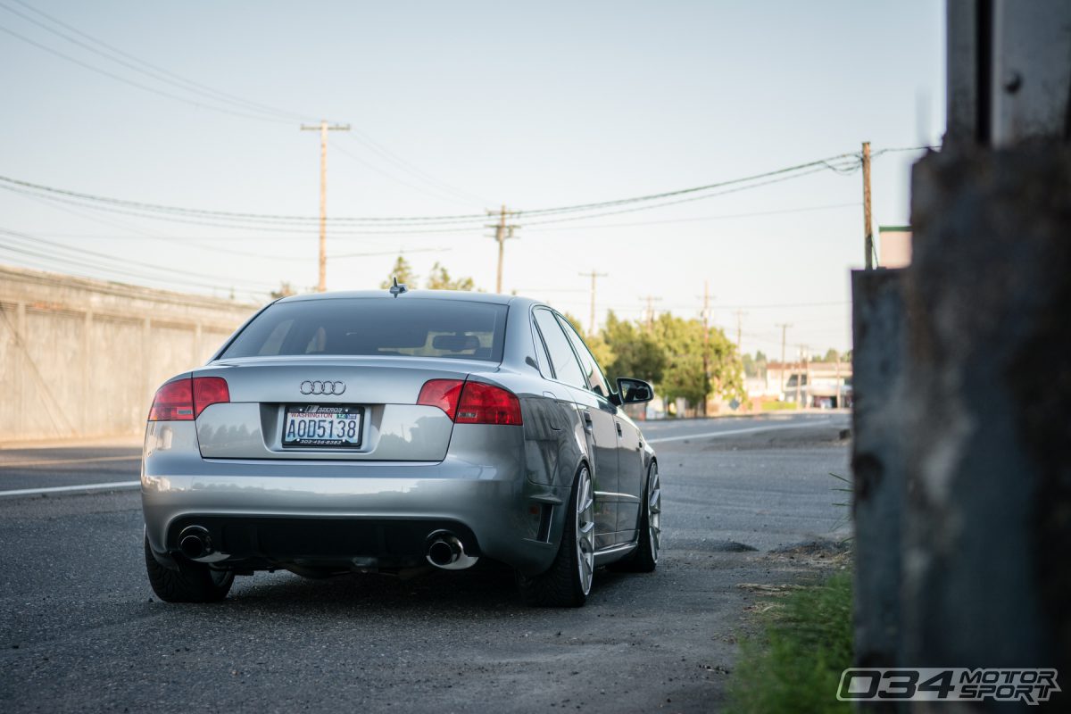 B7 Audi A4 lowered on Koni Coilovers