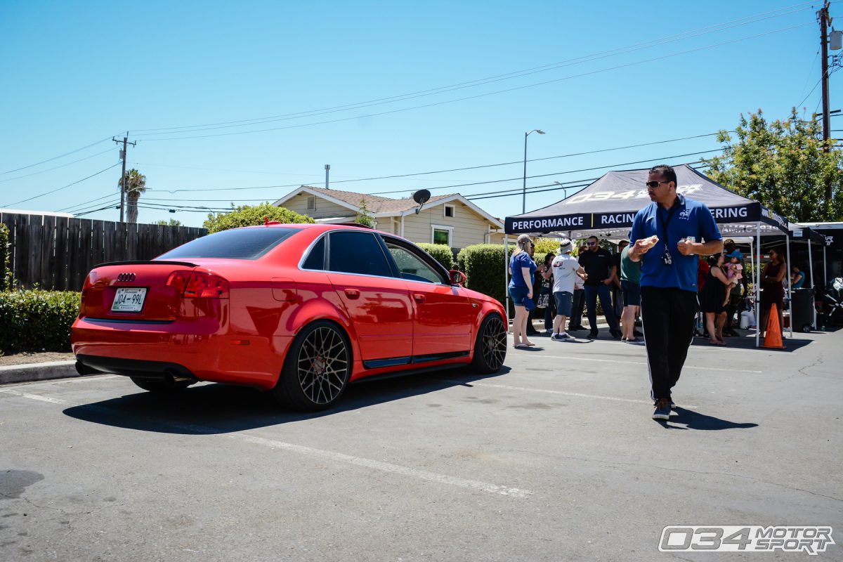 Lowered B7 Audi A4 at 034Motorsport Dyno Day in Fremont, CA