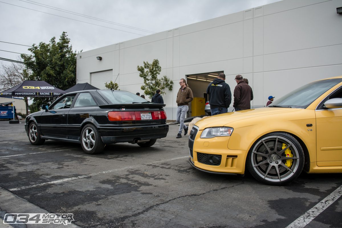 Tuned Coupe Quattro and Imola Yellow B7 Audi RS4