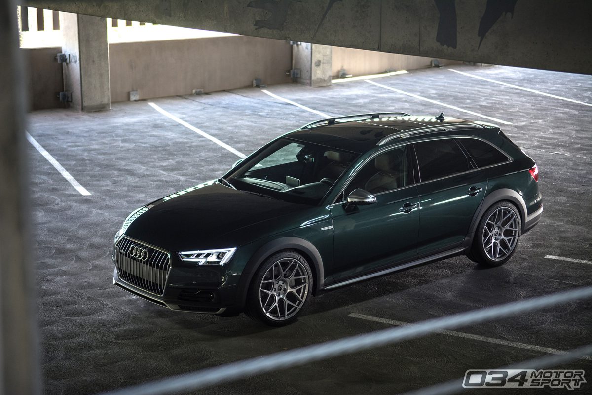 Lowered B9 Audi Allroad with Dynamic+ Lowering Springs