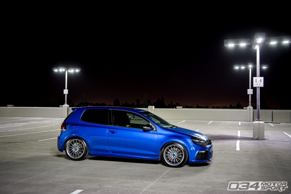 Rising Blue Lowered MkVI Volkswagen Golf R