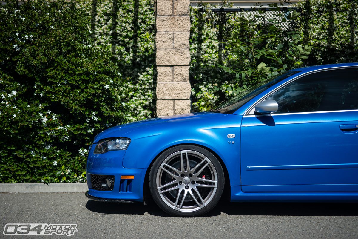 Lowered Sprint Blue B7 Audi RS4