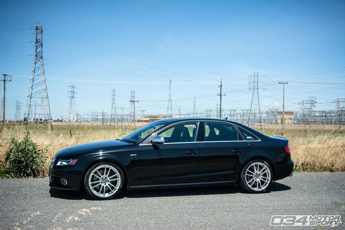 Lowered B8 Audi S4 on Dynamic+ Lowering Springs