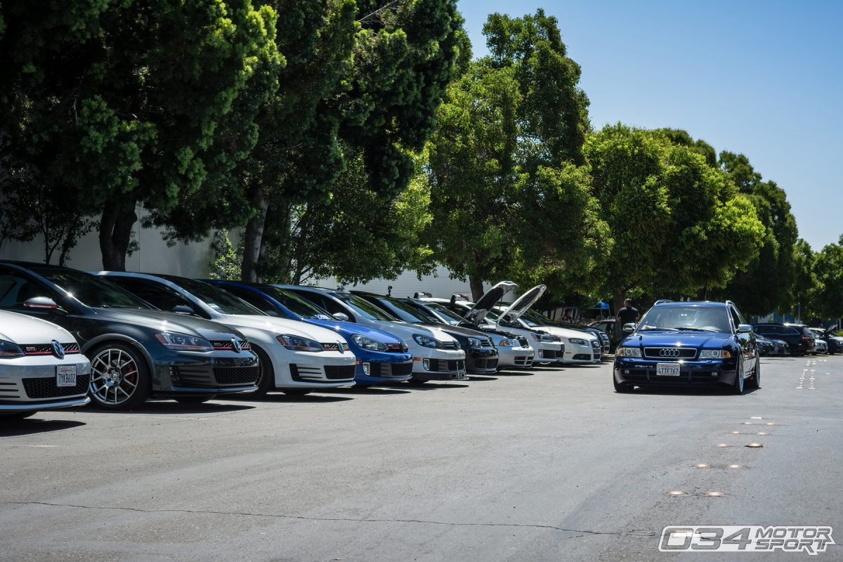 B5 Audi Avant and Mk7 Volkswagens at 034Motorsport SummerFest