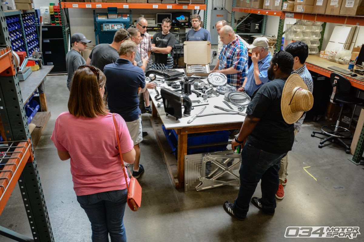 SummerFest Facility Tour in 034Motorsport Manufacturing Department