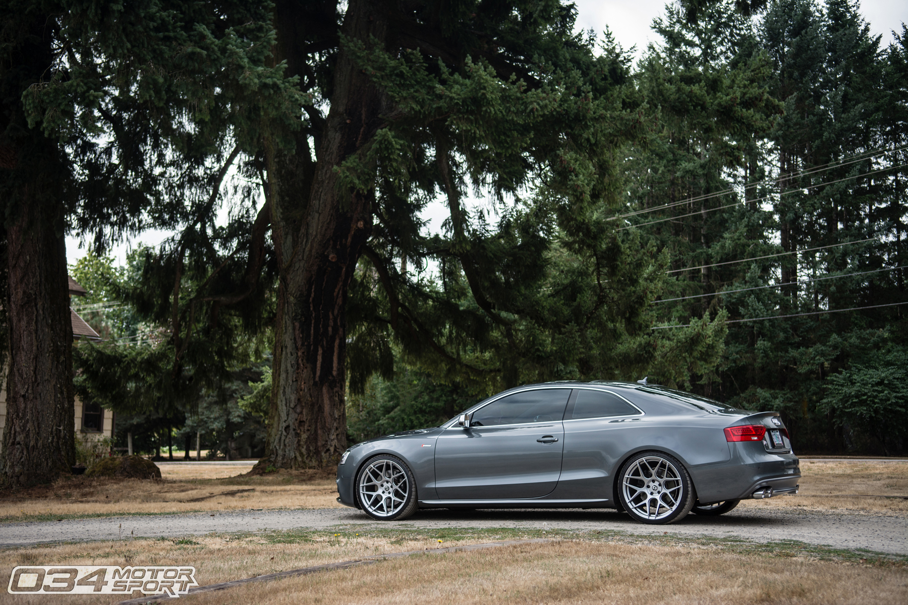 Lowered B8.5 Audi S5 on HRE FF01 FlowForm Wheels