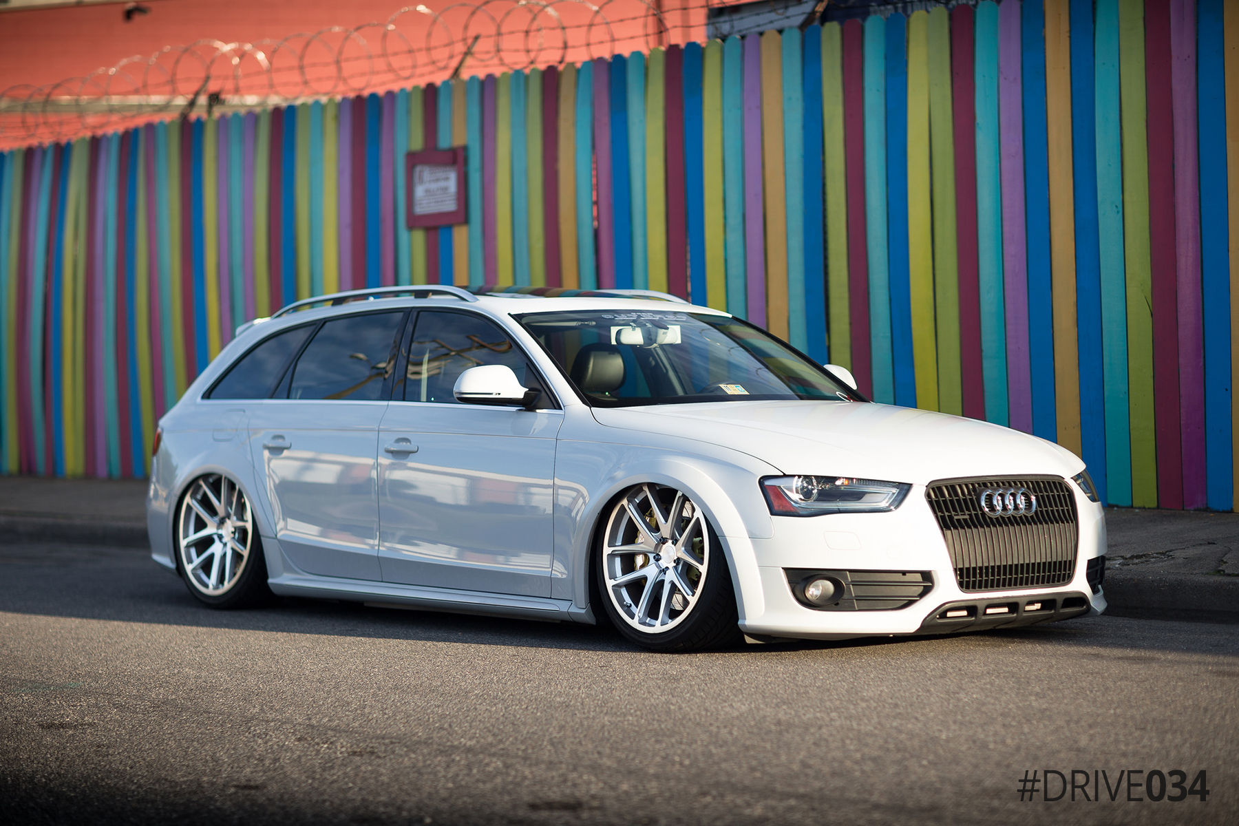 Bagged B8.5 Audi Allroad with 034Motorsport Drivetrain Upgrades