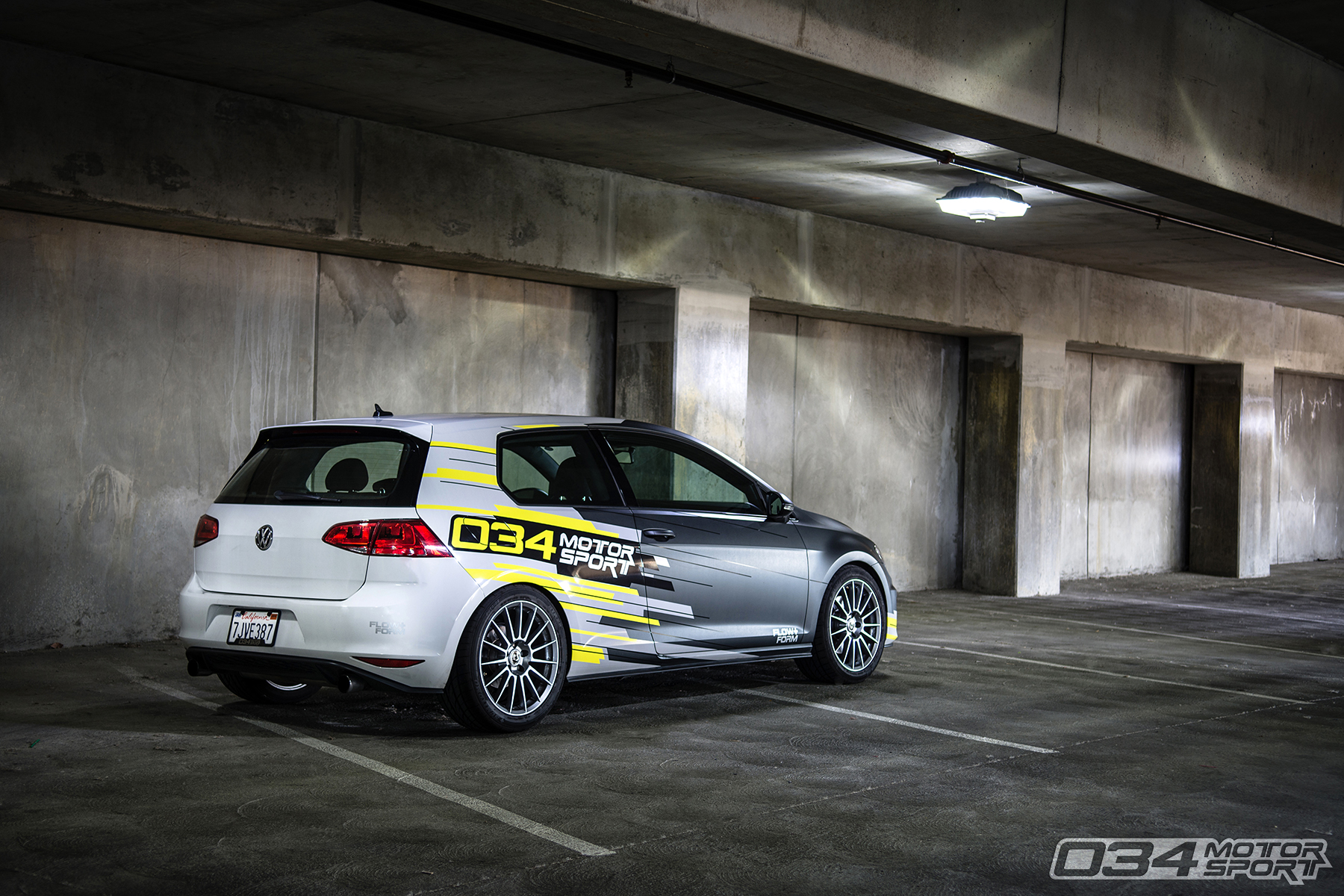 Lowered Mk7 Volkswagen GTI with HRE FF15 FlowForm Wheels