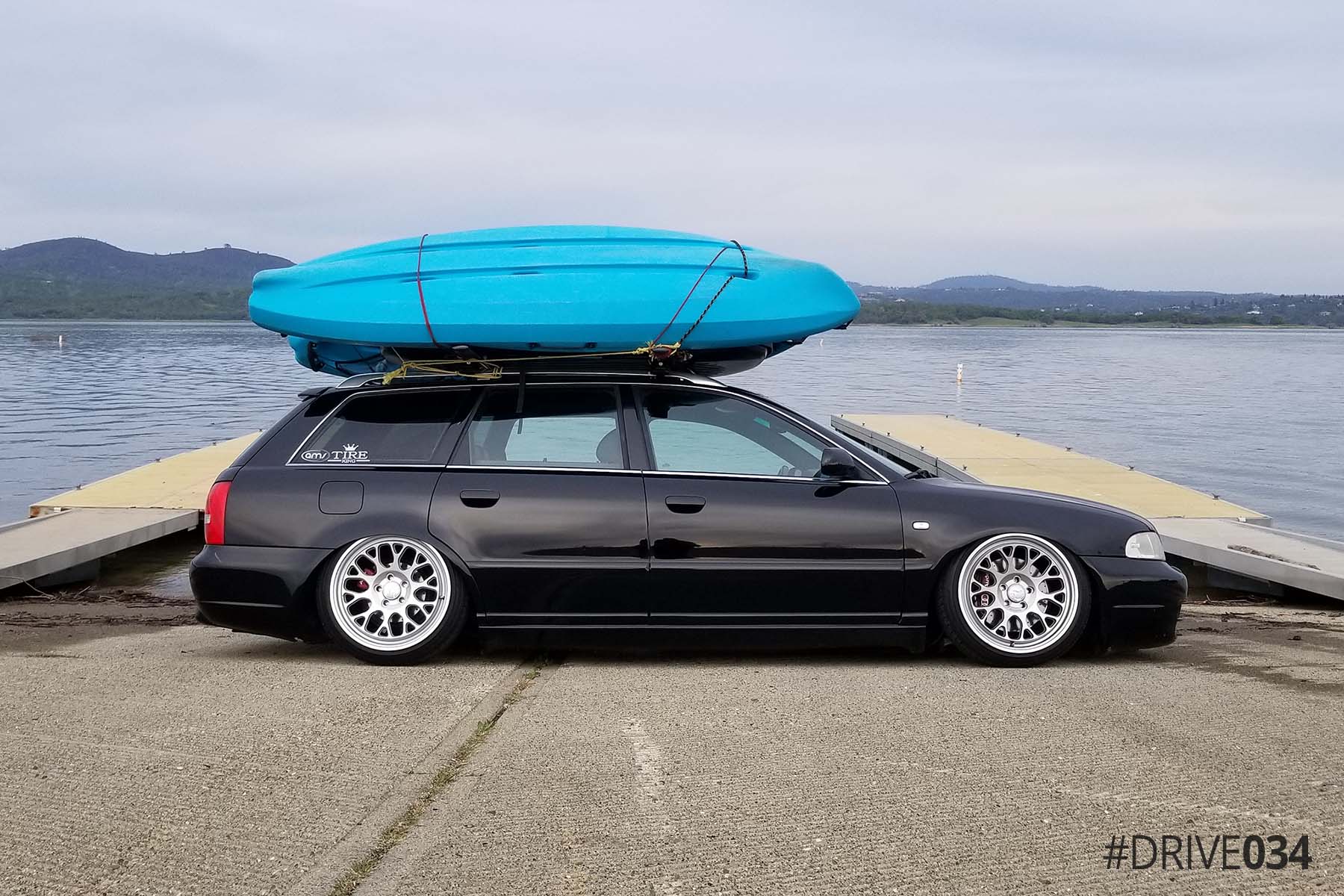 Bagged B5 Audi S4 Avant with Fifteen52 Wheels