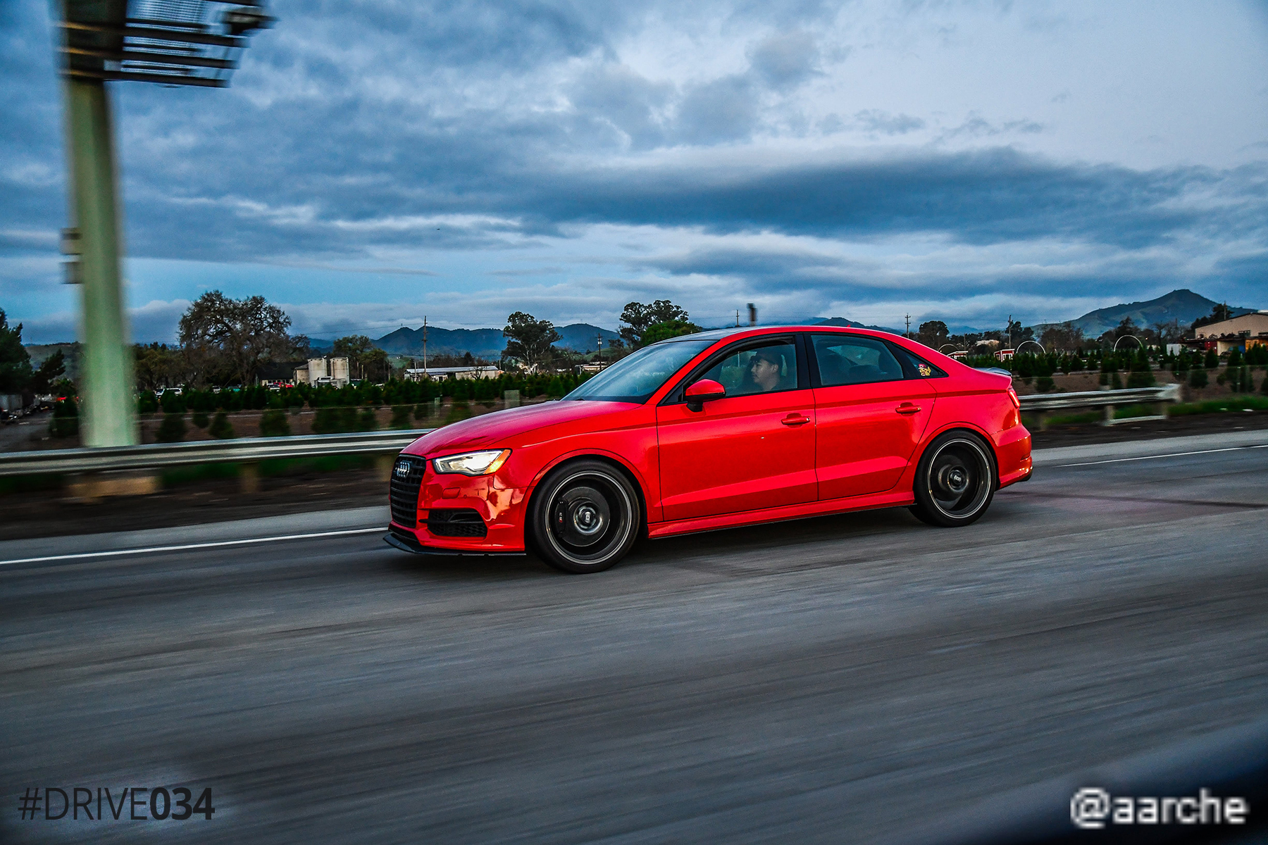 Modded 8V Audi S3 Rolling Shot