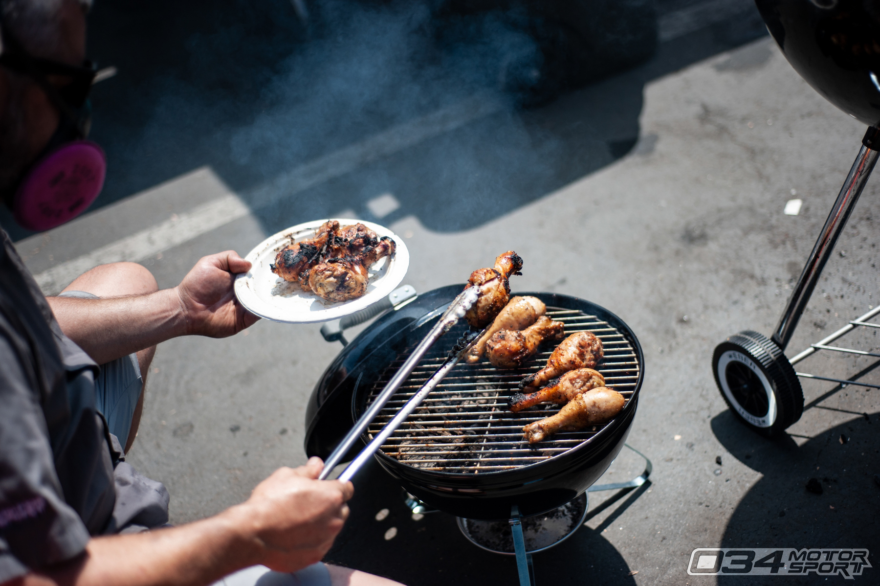 BBQ Chicken Off the Weber Grill at SummerFest