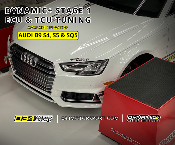 034Motorsport B9 Audi S4/S5/SQ5 EA839 3.0T Dynamic+ Performance ECU & AL552  ZF8 Transmission Tuning Bundle Now Available!