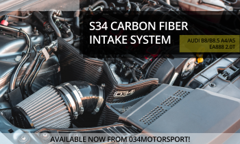 S34 Carbon Fiber Intake for B8/B8.5 A4/A5 2.0T is Now Available from 034Motorsport